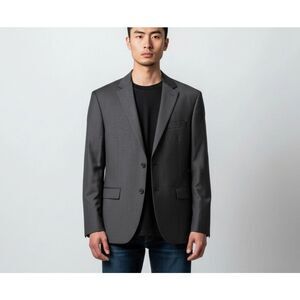 Mens  Affinity Apparel Slate Gray Blazer sz 48R New with tag